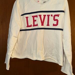 Levi's Cream Sweatshirt with Red Tag